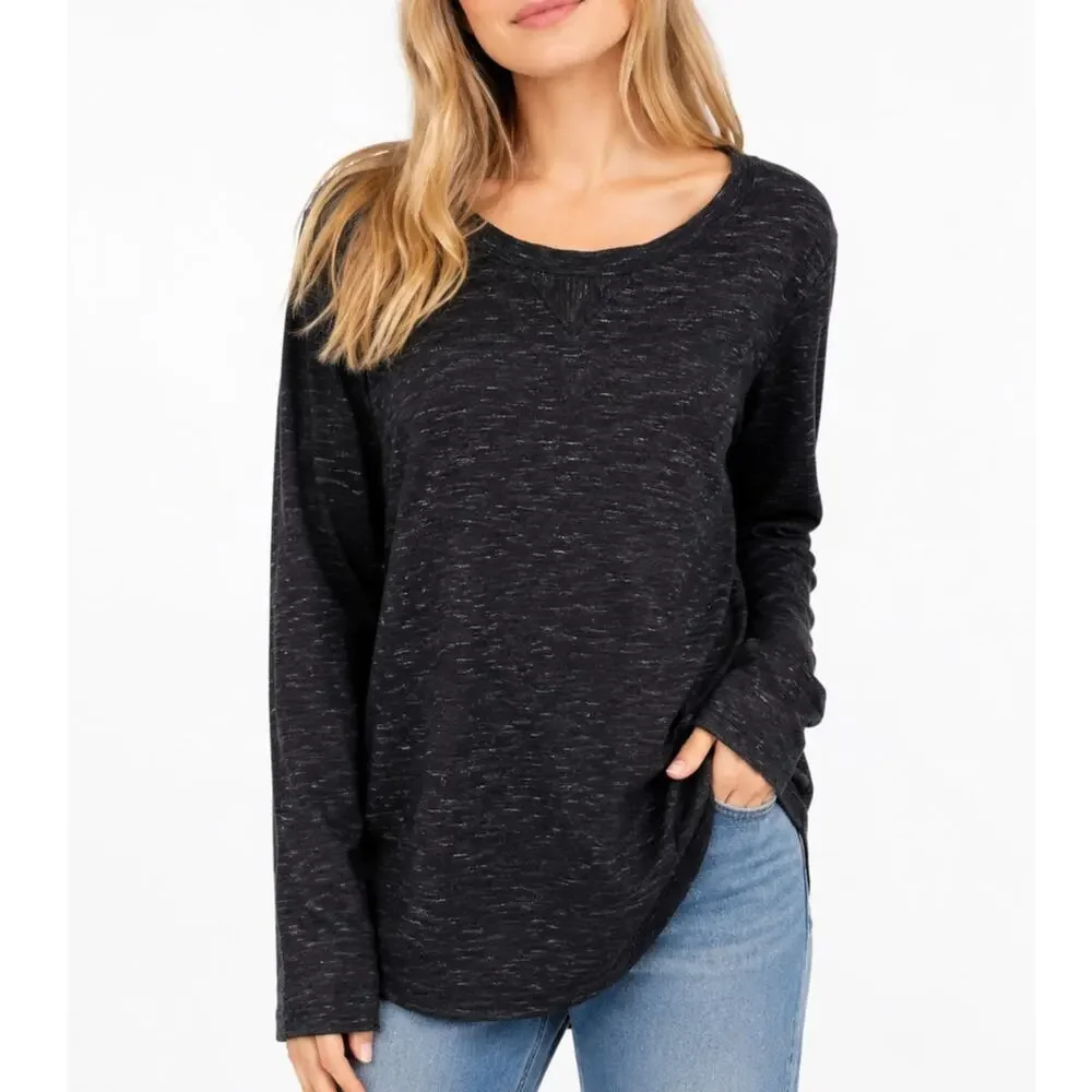 J. Crew Wool Blend Heathered Top Gray Size XL